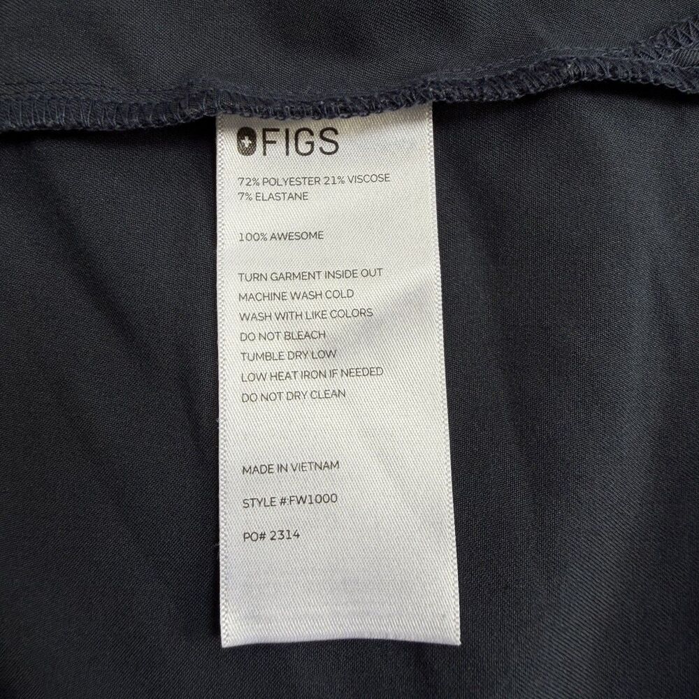 FIGS Night Sky Blue Grey Catarina One-Pocket Scrub Top Size Small - Picture 13 of 13